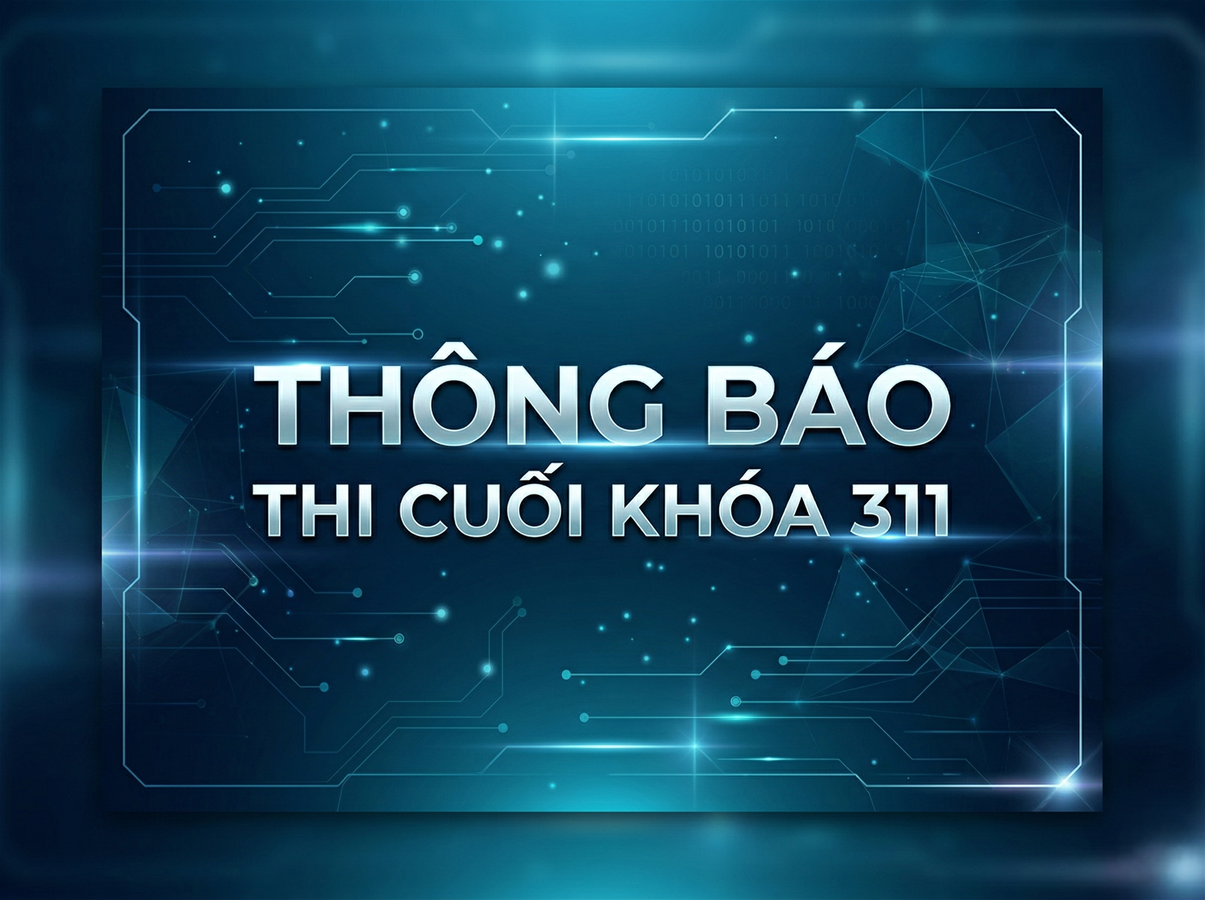 Thông báo thi kết khóa 311 - Tin học ứng dụng