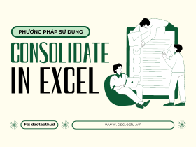 Phương pháp Consolidate trong Excel