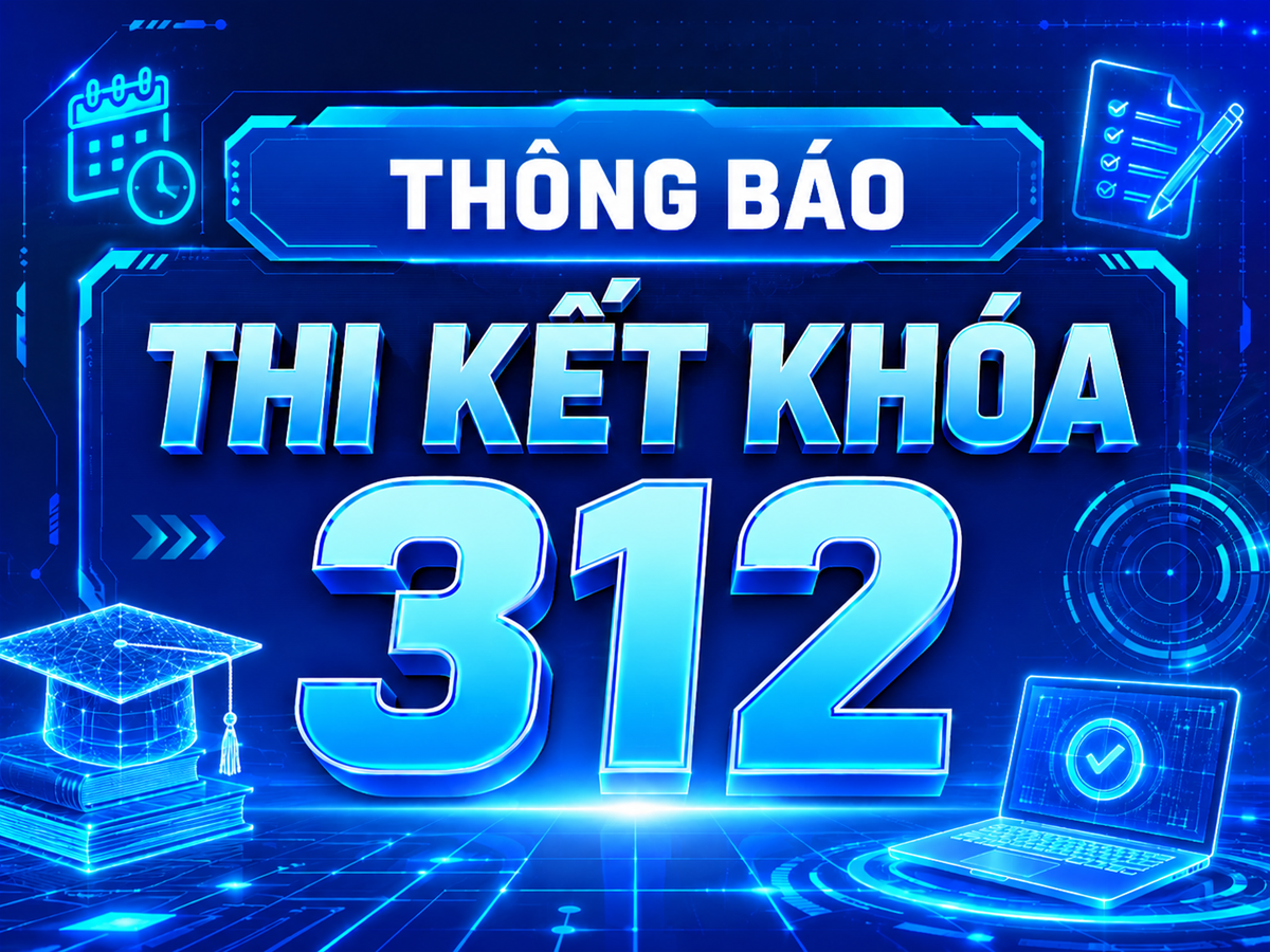 Thông báo thi kết khóa 312 - Tin học ứng dụng