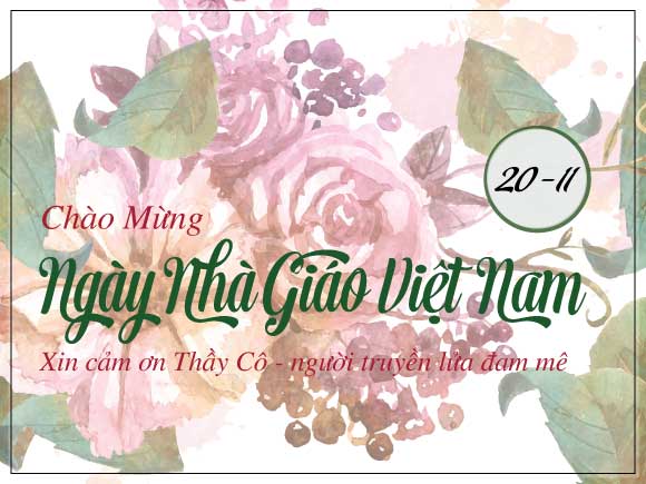 Thư cảm ơn quý Thầy Cô nhân ngày 20/11